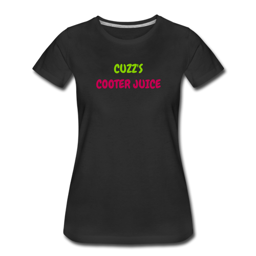 Cuzz's Cooter Juice Women’s Premium T-Shirt - black