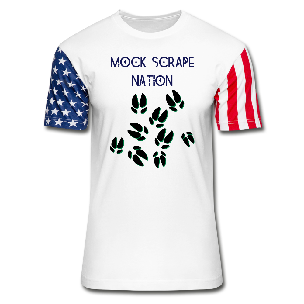 Mock Scrape Nation T-Shirt - white